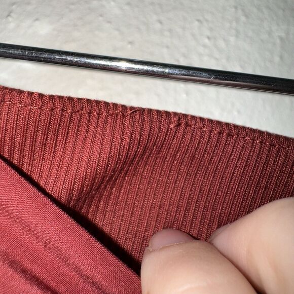 Athleta Brooklyn Ankle Pant Women's Size 2 Red Pull On Pockets Workwear Stretch - Picture 4 of 8